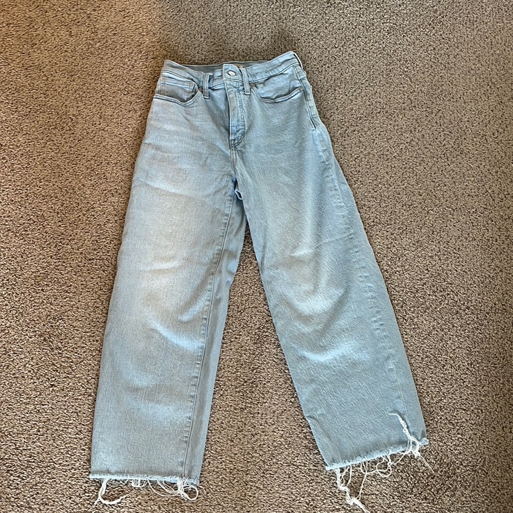Madewell Perfect vintage wide leg crop Jean - size 26